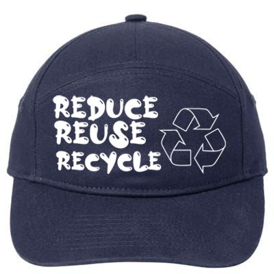 Reduce Reuse Recycle Gift 7-Panel Snapback Hat