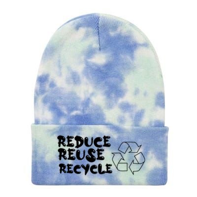 Reduce Reuse Recycle Gift Tie Dye 12in Knit Beanie