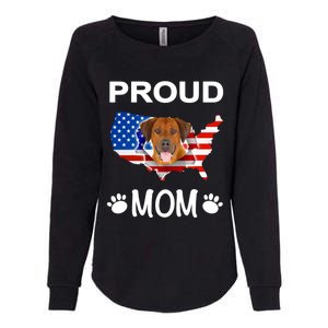 Rhodesian Ridgeback Rhodesian Ridgeback Proud Patriot Mom Gift Womens California Wash Sweatshirt