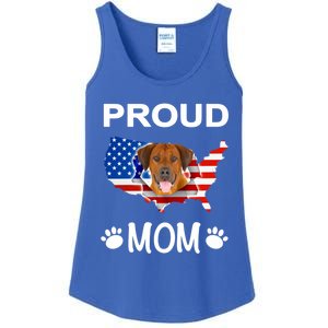 Rhodesian Ridgeback Rhodesian Ridgeback Proud Patriot Mom Gift Ladies Essential Tank