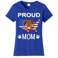 Rhodesian Ridgeback Rhodesian Ridgeback Proud Patriot Mom Gift Women's T-Shirt