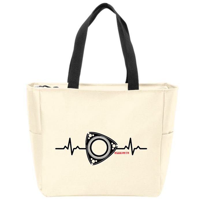 Rx8 Rx7 Rotorheartbeat Zip Tote Bag