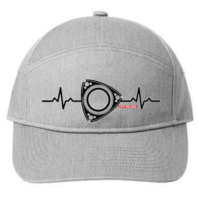 Rx8 Rx7 Rotorheartbeat 7-Panel Snapback Hat