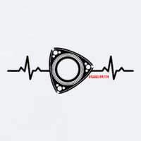 Rx8 Rx7 Rotorheartbeat Sueded Cloud Jersey T-Shirt