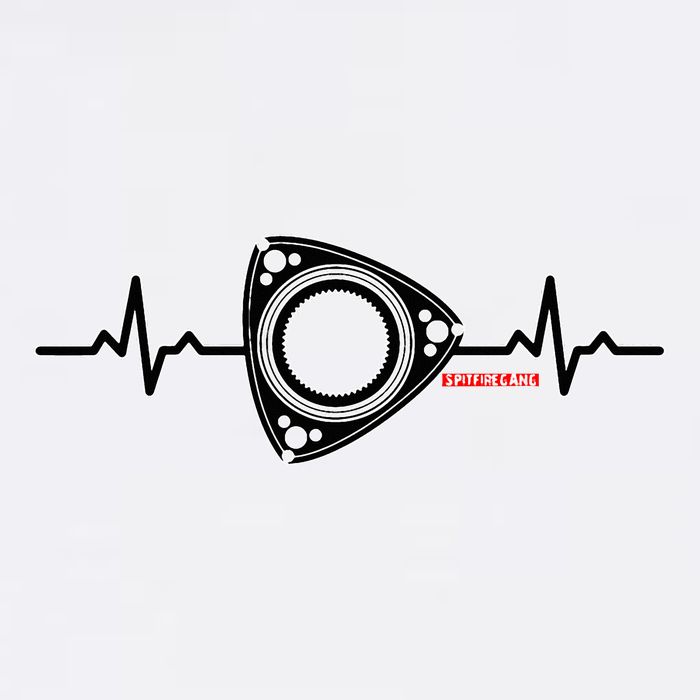 Rx8 Rx7 Rotorheartbeat Garment-Dyed Sweatshirt