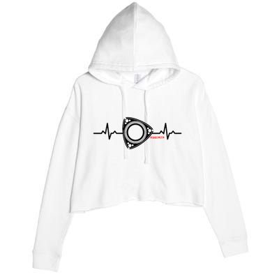 Rx8 Rx7 Rotorheartbeat Crop Fleece Hoodie