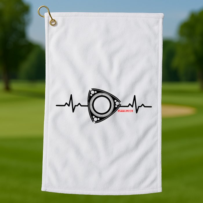 Rx8 Rx7 Rotorheartbeat Golf Towel