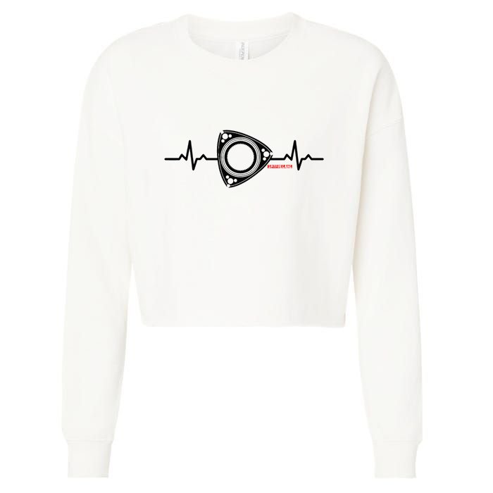 Rx8 Rx7 Rotorheartbeat Cropped Pullover Crew