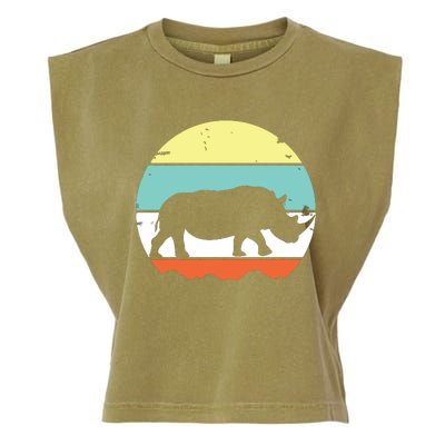 Rhinoceros Rhino Retro Style Vintage Men Women Classic Gift Garment-Dyed Women's Muscle Tee