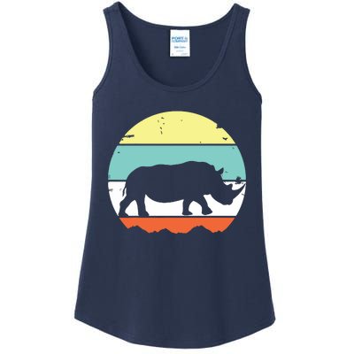 Rhinoceros Rhino Retro Style Vintage Men Women Classic Gift Ladies Essential Tank