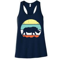 Rhinoceros Rhino Retro Style Vintage Men Women Classic Gift Women's Racerback Tank