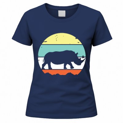 Rhinoceros Rhino Retro Style Vintage Men Women Classic Gift Women's T-Shirt