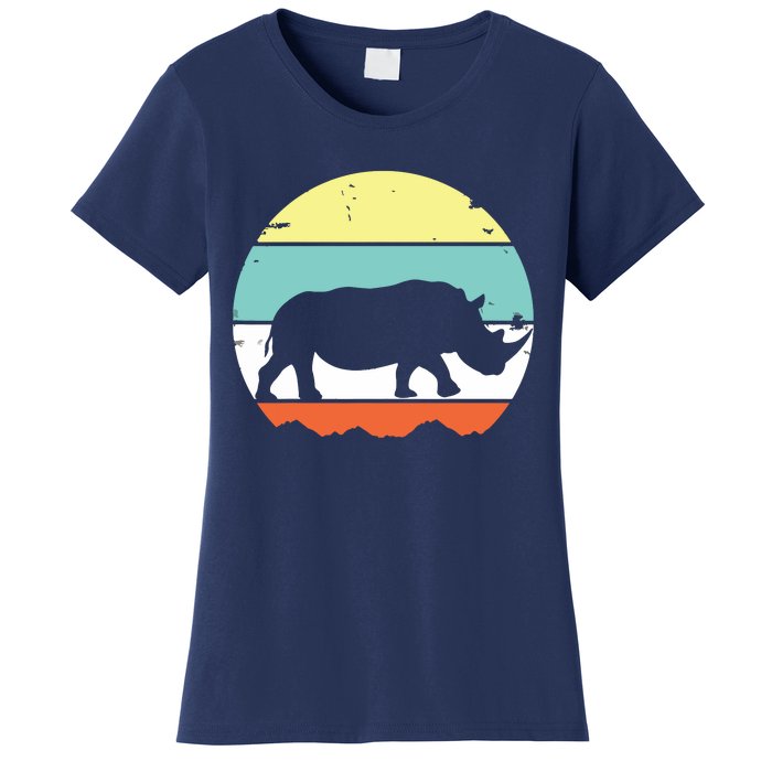 Rhinoceros Rhino Retro Style Vintage Men Women Classic Gift Women's T-Shirt