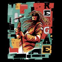 Retro Reggae Zip Tote Bag