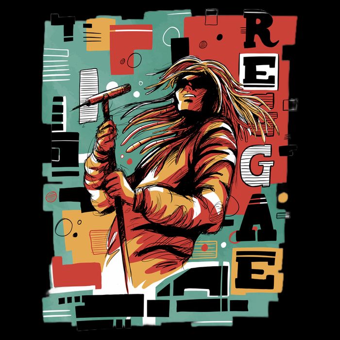 Retro Reggae Zip Tote Bag