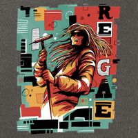 Retro Reggae Cotton Canvas Backpack