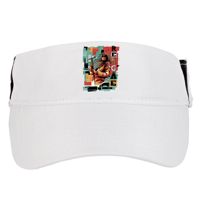 Retro Reggae Adult Drive Performance Visor