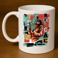 Retro Reggae 11oz C Handle Ceramic Mug