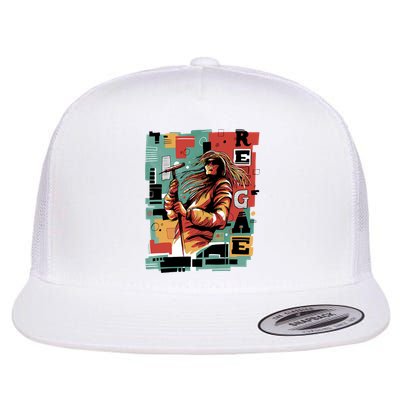Retro Reggae Flatbill Hat