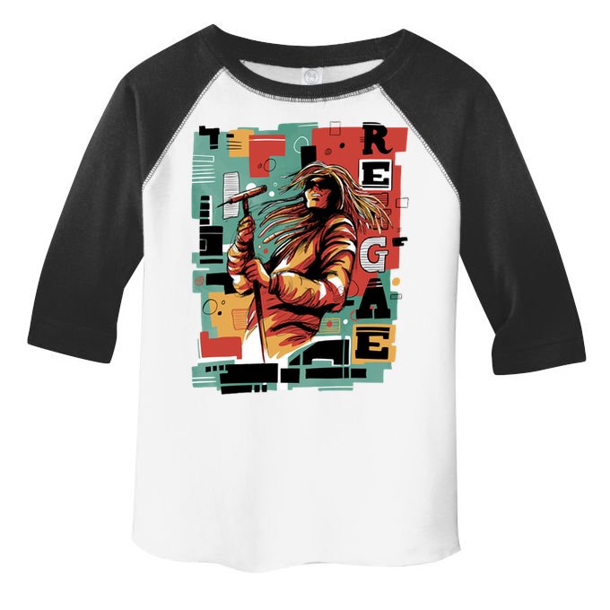 Retro Reggae Toddler Fine Jersey T-Shirt