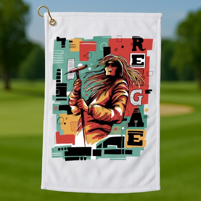Retro Reggae Golf Towel