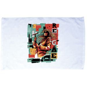 Retro Reggae Microfiber Hand Towel