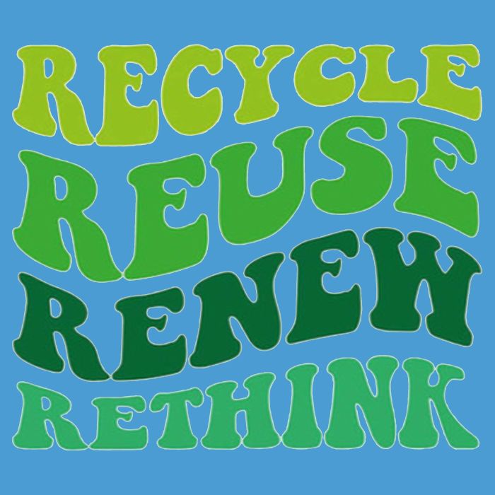 Recycle Reuse Renew Rethink Tie Dye Hoodie