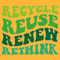 Recycle Reuse Renew Rethink Pom Pom 12in Knit Beanie