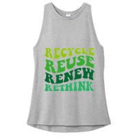 Recycle Reuse Renew Rethink Ladies PosiCharge Tri-Blend Wicking Tank