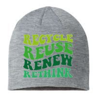 Recycle Reuse Renew Rethink Sustainable Beanie