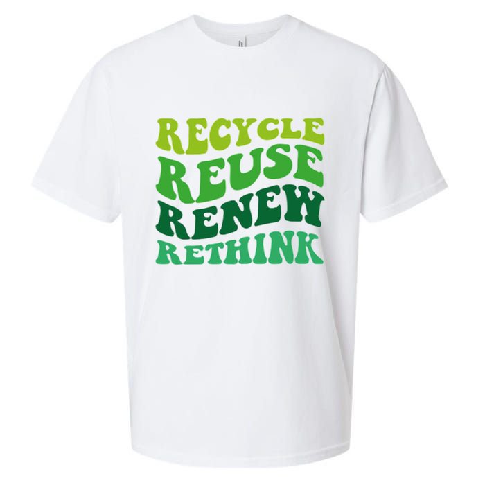 Recycle Reuse Renew Rethink Sueded Cloud Jersey T-Shirt
