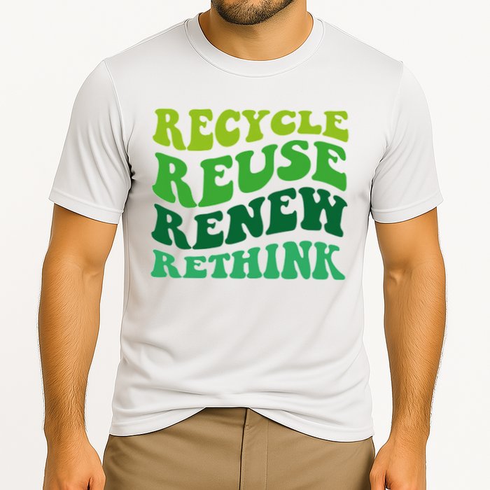 Recycle Reuse Renew Rethink Performance Shirt