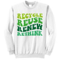 Recycle Reuse Renew Rethink Sweatshirt