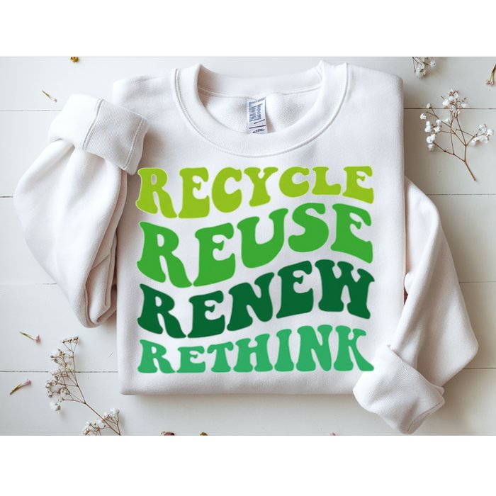 Recycle Reuse Renew Rethink Sweatshirt