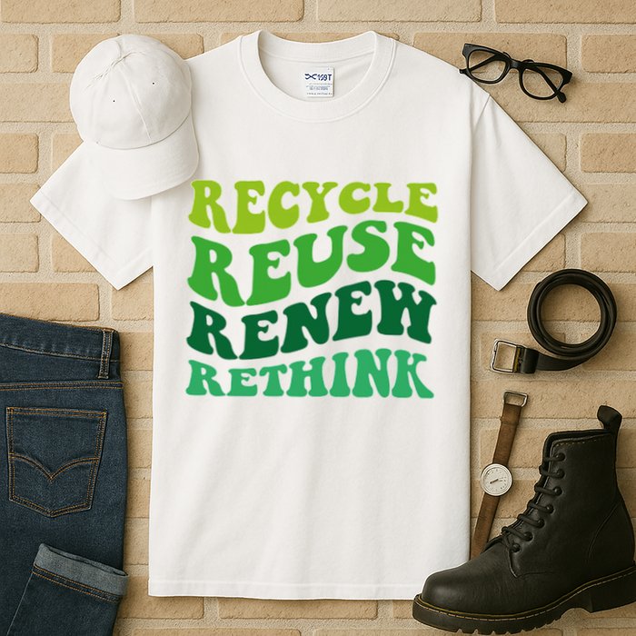 Recycle Reuse Renew Rethink Tall T-Shirt