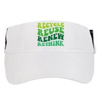 Recycle Reuse Renew Rethink Adult Drive Performance Visor