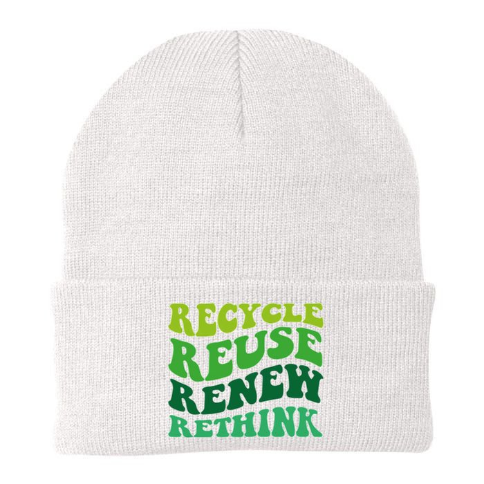 Recycle Reuse Renew Rethink Beanie
