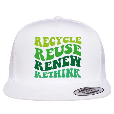 Recycle Reuse Renew Rethink Flatbill Hat