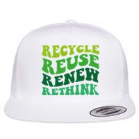 Recycle Reuse Renew Rethink Flatbill Hat