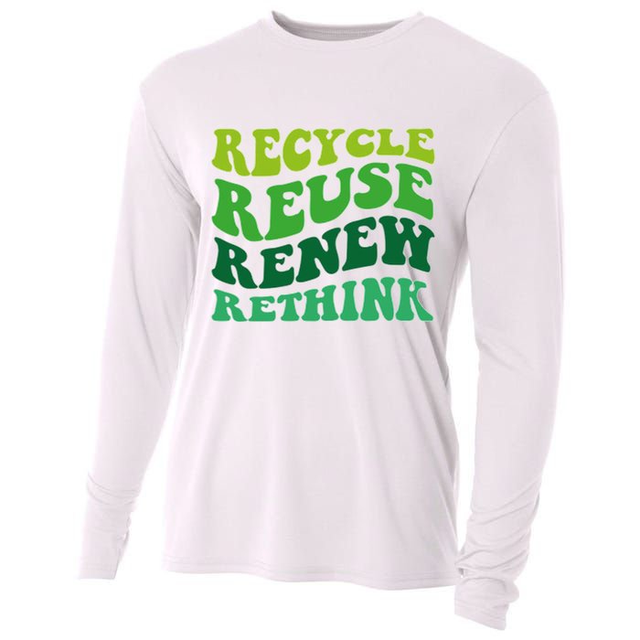 Recycle Reuse Renew Rethink Cooling Performance Long Sleeve Crew