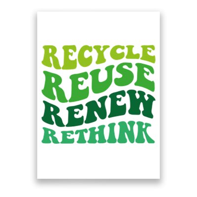 Recycle Reuse Renew Rethink Poster