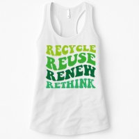 Recycle Reuse Renew Rethink Womens Tank Top