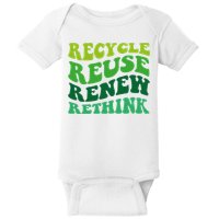 Recycle Reuse Renew Rethink Baby Bodysuit