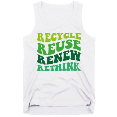 Recycle Reuse Renew Rethink Tank Top
