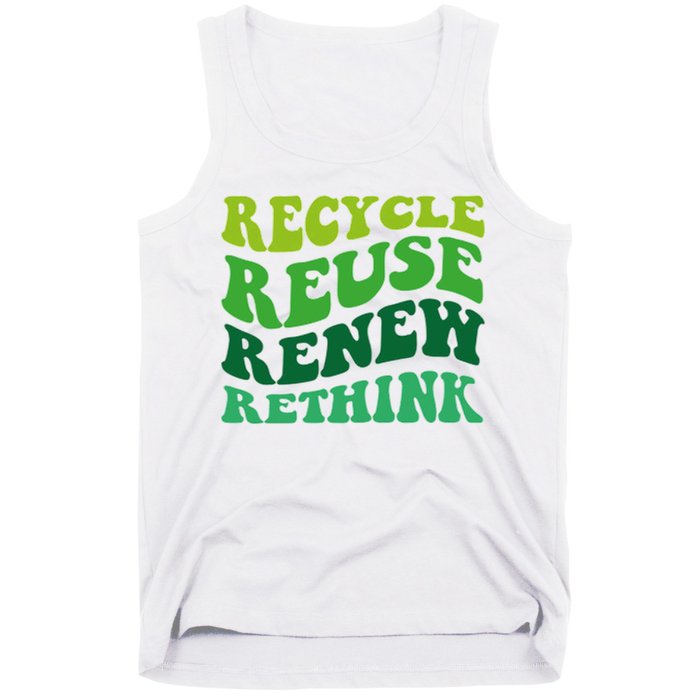 Recycle Reuse Renew Rethink Tank Top