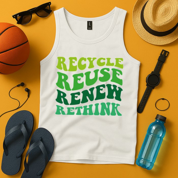 Recycle Reuse Renew Rethink Tank Top