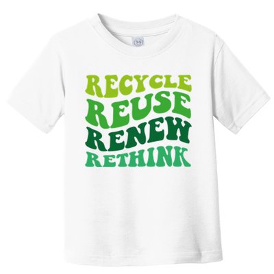 Recycle Reuse Renew Rethink Toddler T-Shirt