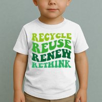 Recycle Reuse Renew Rethink Toddler T-Shirt