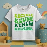 Recycle Reuse Renew Rethink Toddler T-Shirt