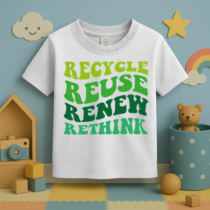 Recycle Reuse Renew Rethink Toddler T-Shirt